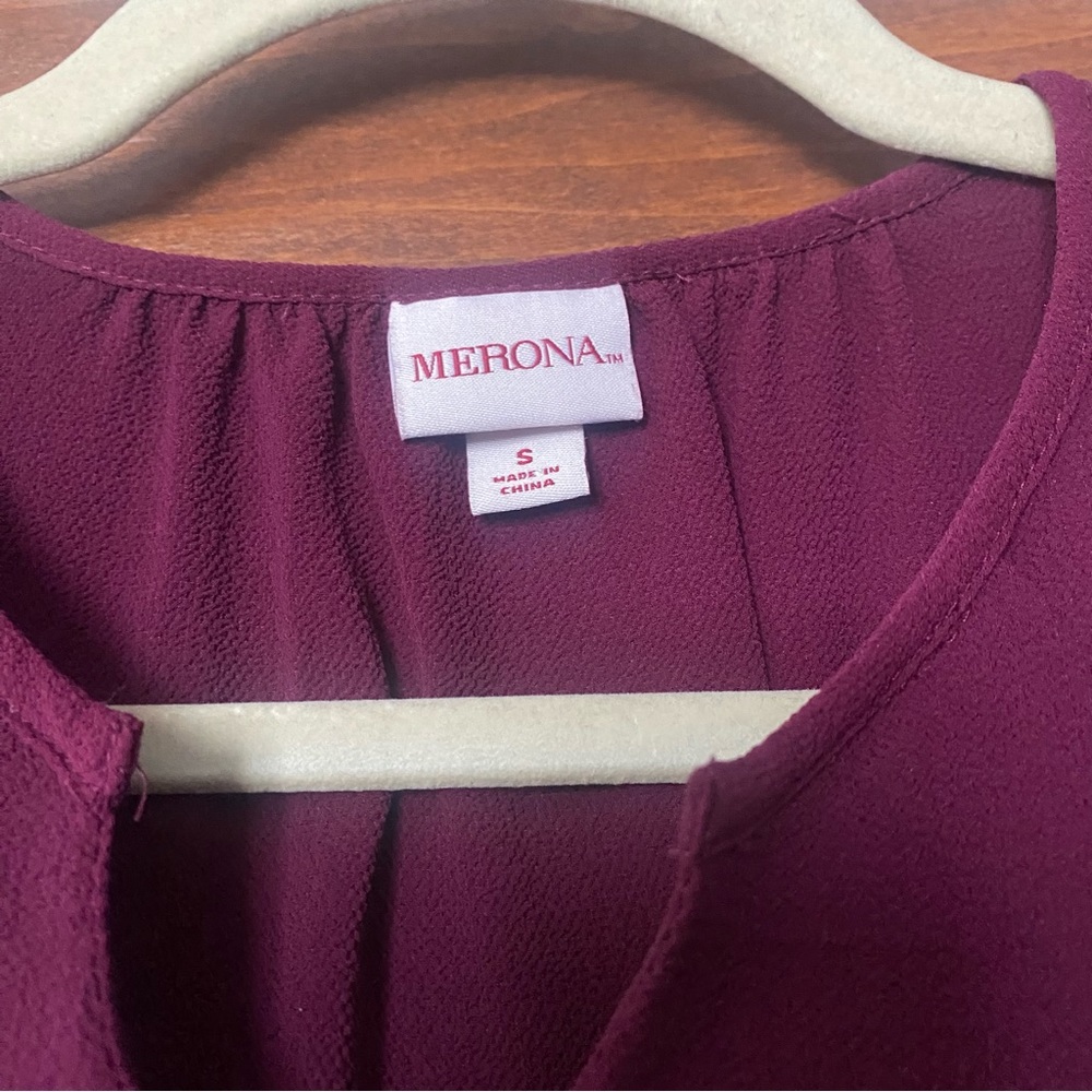 Merona Ruffle front Blouse - Picture 2 of 2